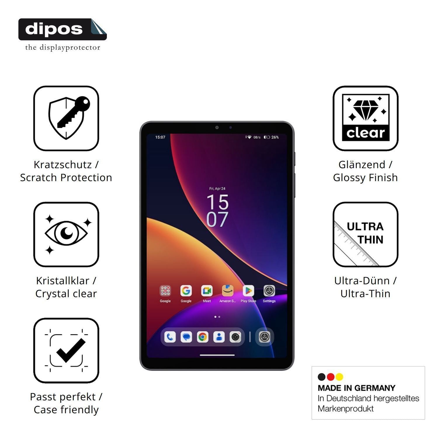 2x Schutzfolie klar für Alldocube iPlay 80 mini Pr (7)