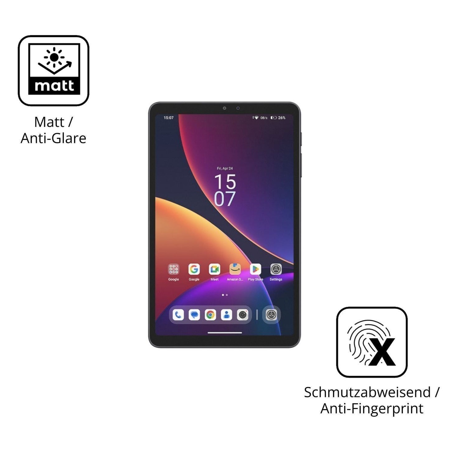2x Schutzfolie matt für Alldocube iPlay 80 mini Pr (5)