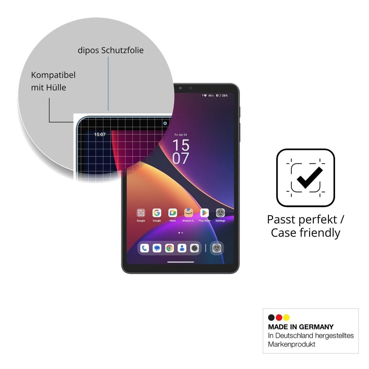 2x Schutzfolie matt für Alldocube iPlay 80 mini Pr (6)
