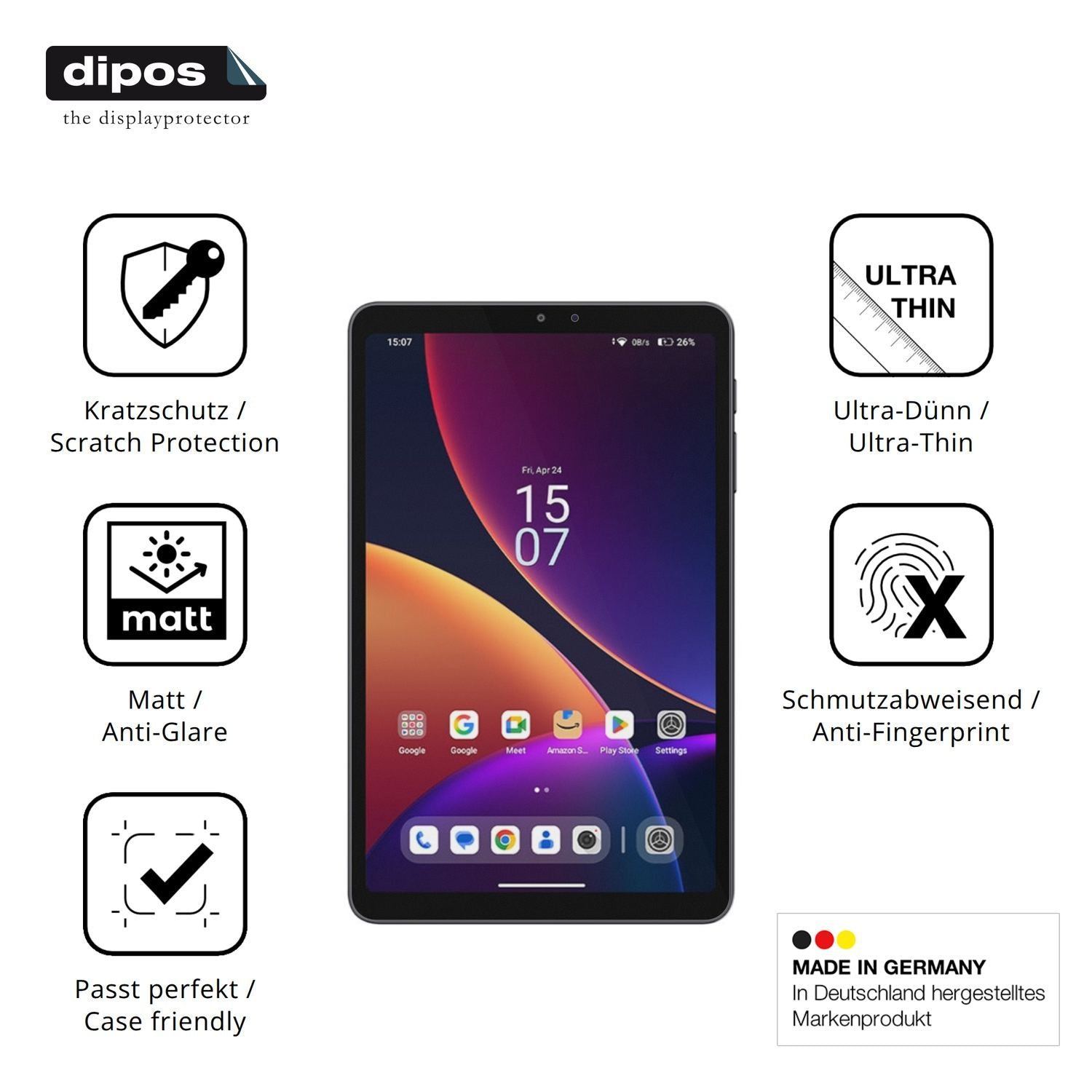 2x Schutzfolie matt für Alldocube iPlay 80 mini Pr (7)