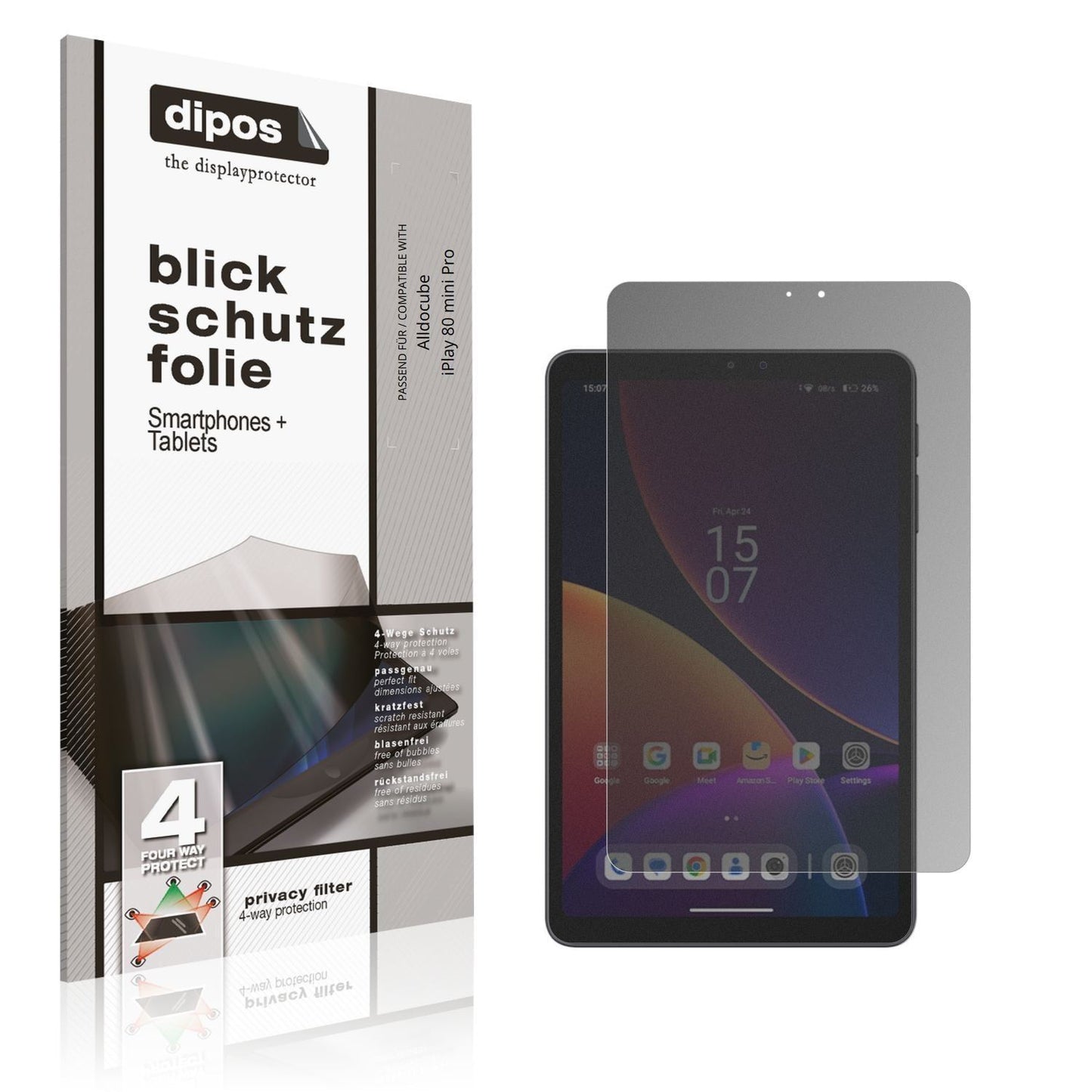 Blickschutzfolie für Alldocube iPlay 80 mini Pro m (1)