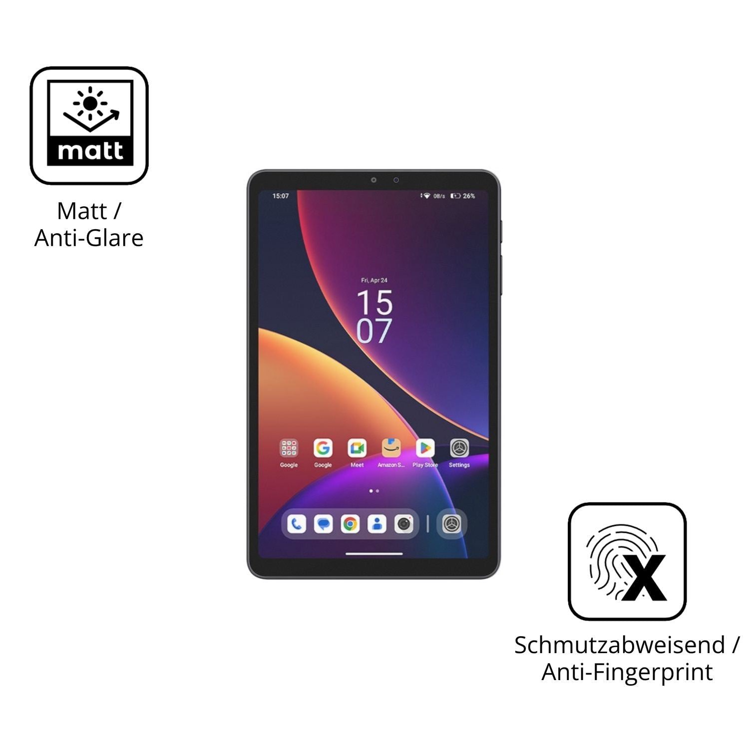 2x 9H Schutzfolie matt für Alldocube iPlay 80 mini (5)
