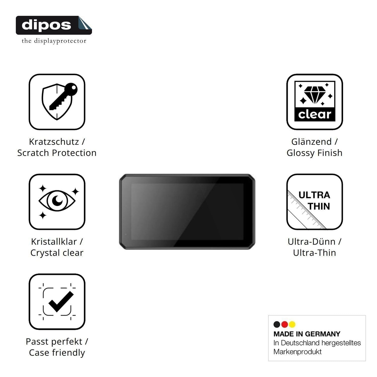 2x Schutzfolie klar für Interphone Sync55B Display (7)