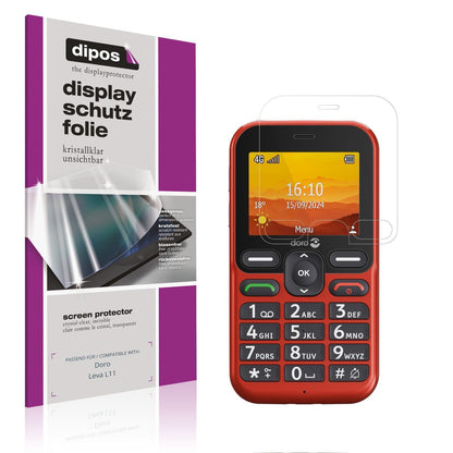 4x Schutzfolie klar für Doro Leva E11 Display-Schu (1)