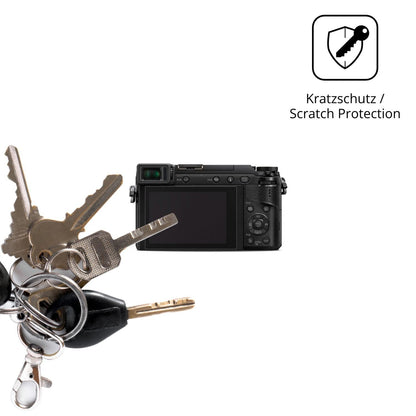 4x Schutzfolie klar für Panasonic Lumix GX-80 Disp (4)