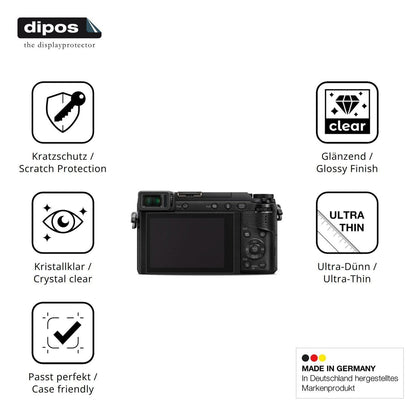 4x Schutzfolie klar für Panasonic Lumix GX-80 Disp (7)