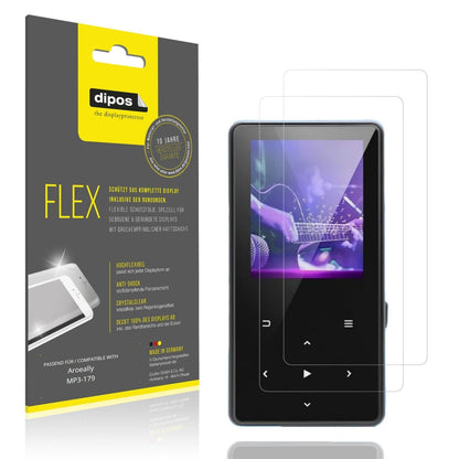 2x 3D Full Cover Schutzfolie für Aroeally MP3-179 (1)