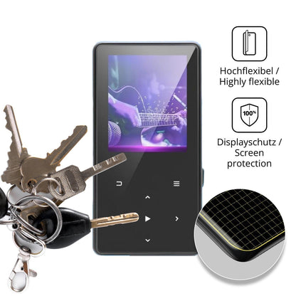 2x Full Cover Schutzfolie matt für Aroeally MP3-17 (3)