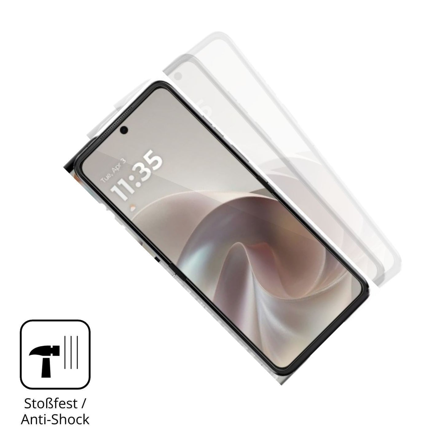 2x 3D Full Cover Schutzfolie für Motorola Razr 70  (4)