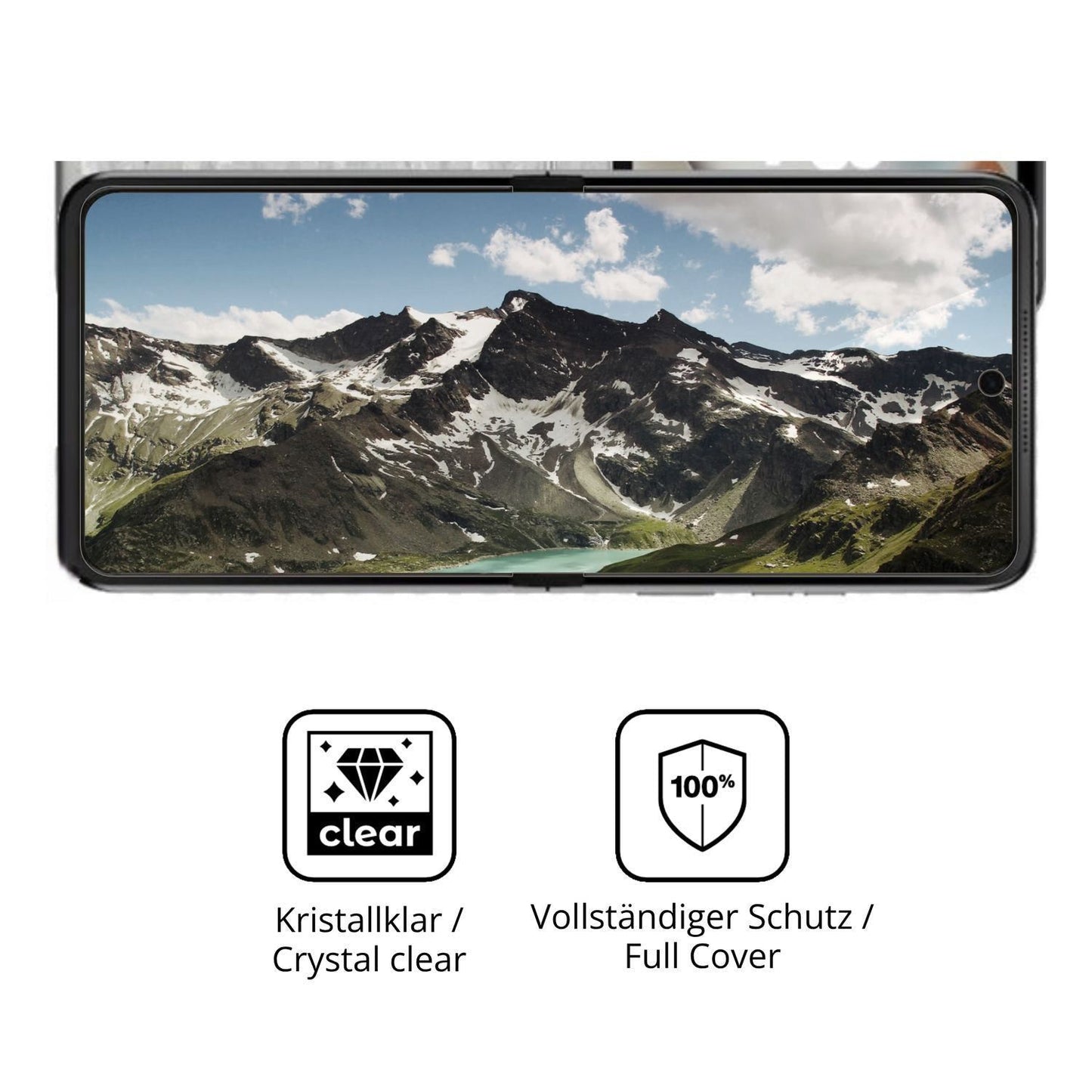 2x 3D Full Cover Schutzfolie für Motorola Razr 70  (5)