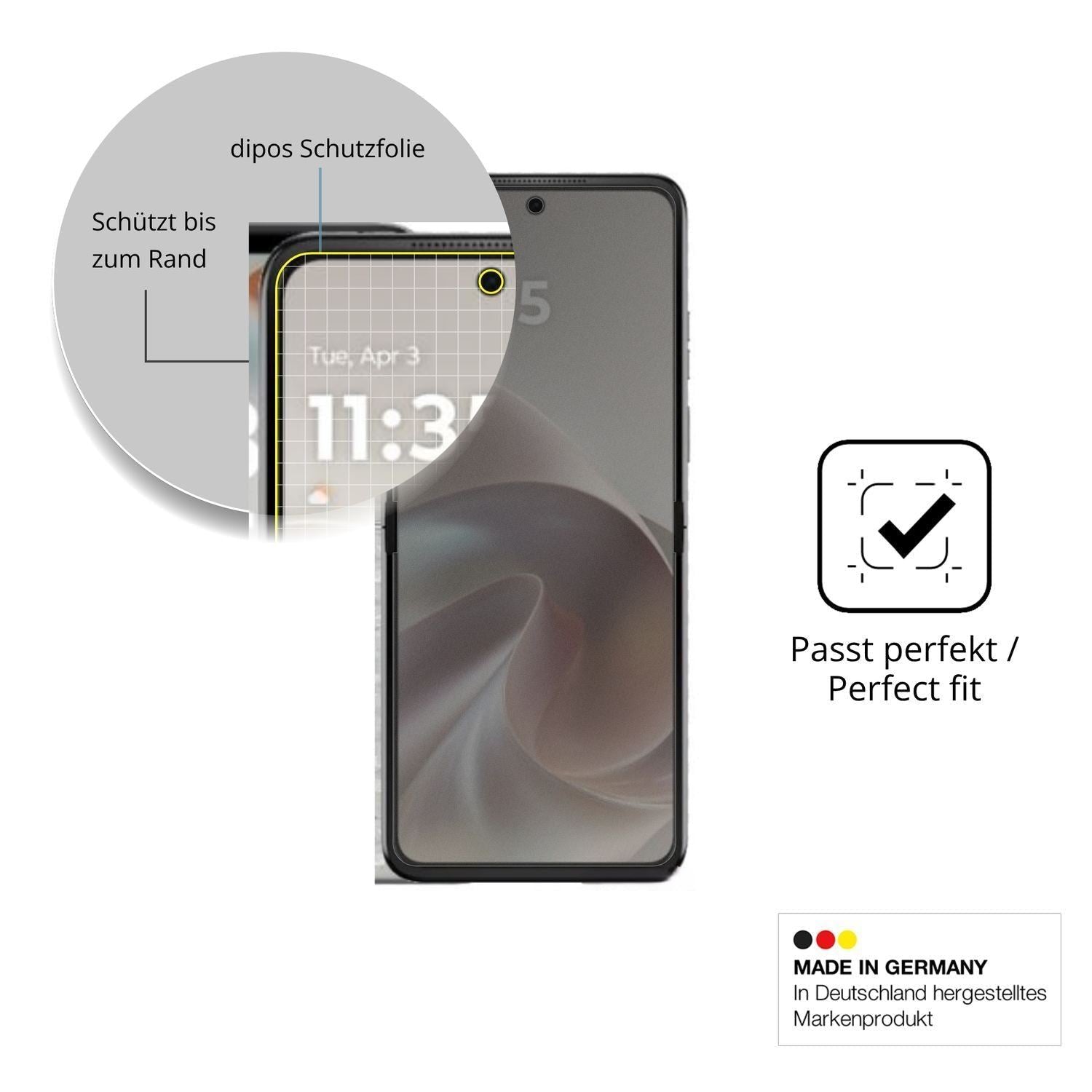 Full Cover Privacy Blickschutzfolie für Motorola R (4)