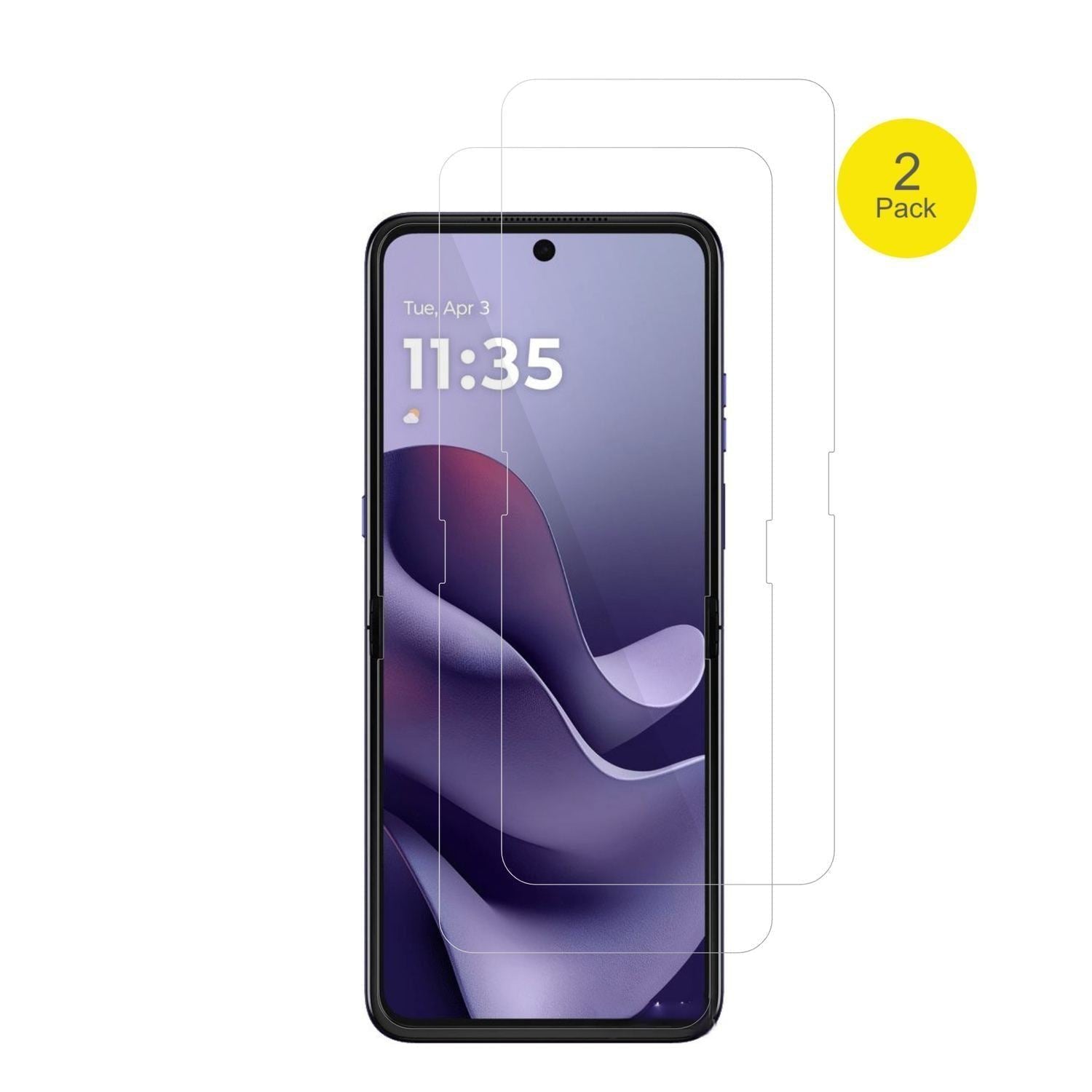 2x 3D Full Cover Schutzfolie für Motorola Razr 70  (2)