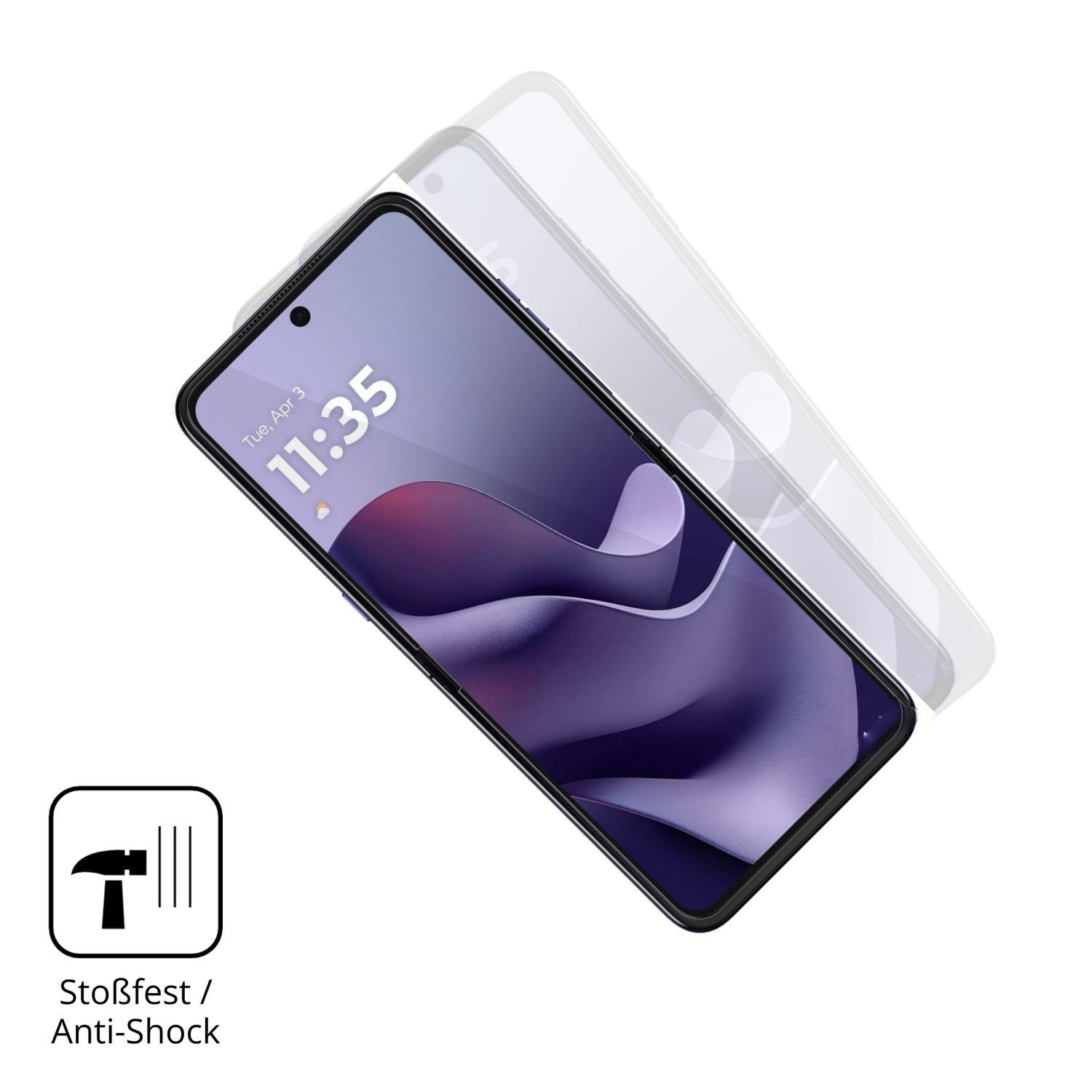 2x 3D Full Cover Schutzfolie für Motorola Razr 70  (4)
