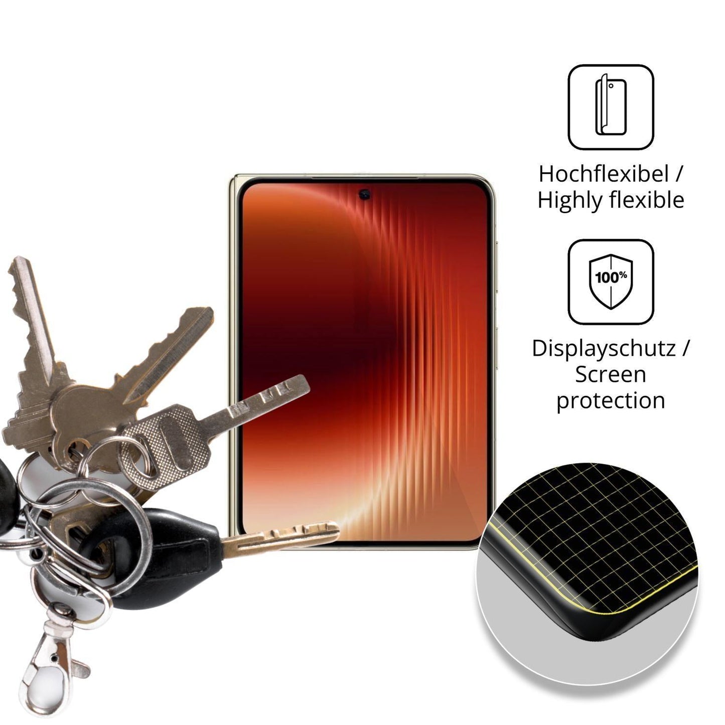 2x 3D Full Cover Schutzfolie für Huawei Pura X Max (3)