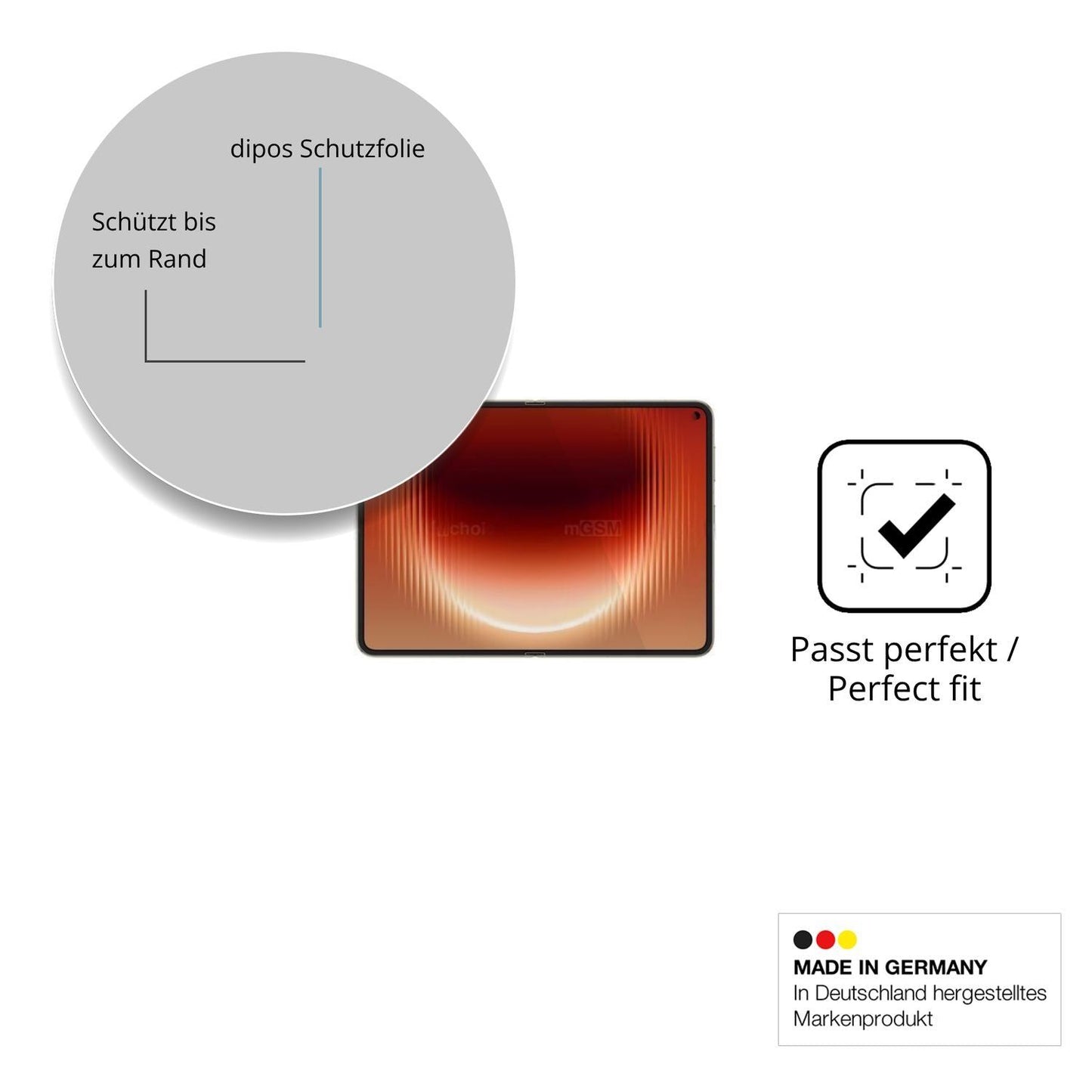 2x 3D Full Cover Schutzfolie für Huawei Pura X Max (6)