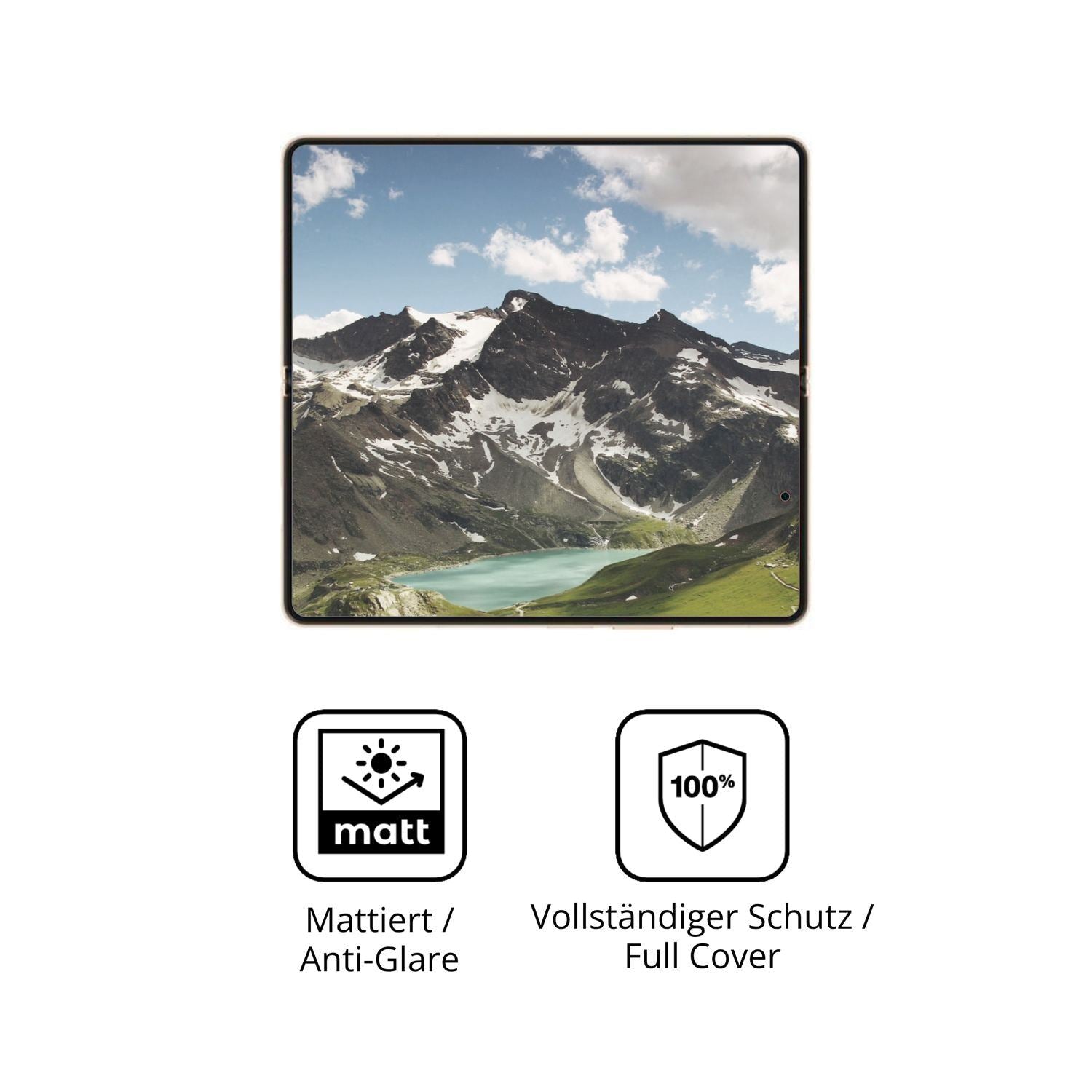 2x Full Cover Schutzfolie matt für Honor Magic V6  (5)