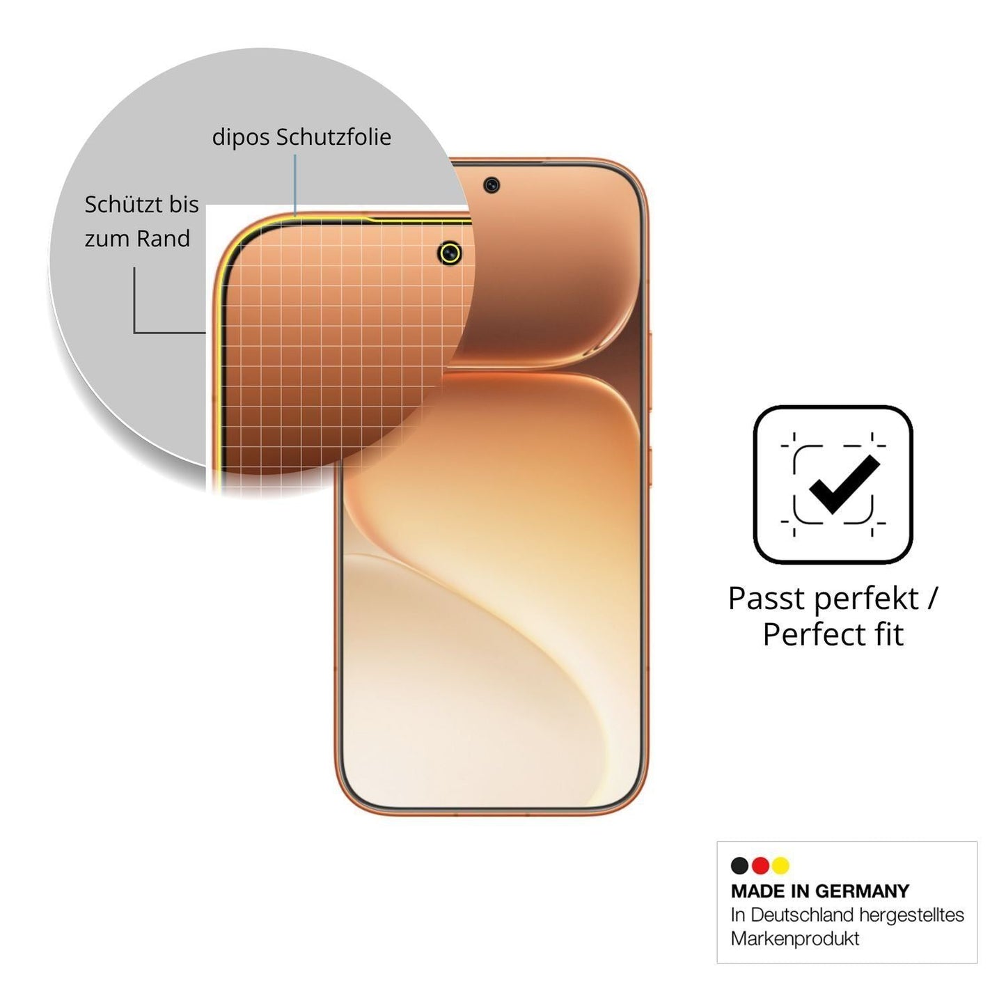 2x Full Cover Schutzfolie matt für Honor 600 Vital (6)