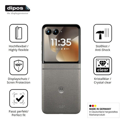 2x 3D Full Cover Schutzfolie für Motorola Razr 70  (7)