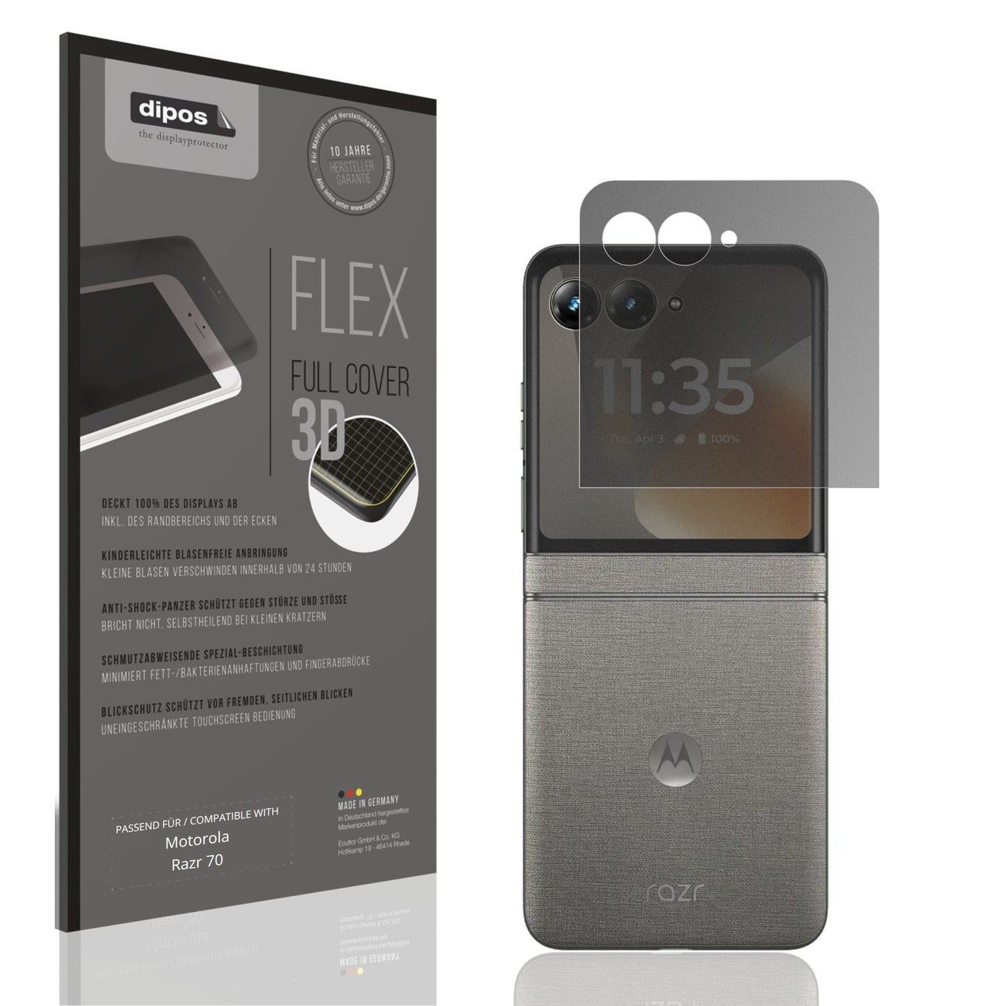Full Cover Privacy Blickschutzfolie für Motorola R (1)
