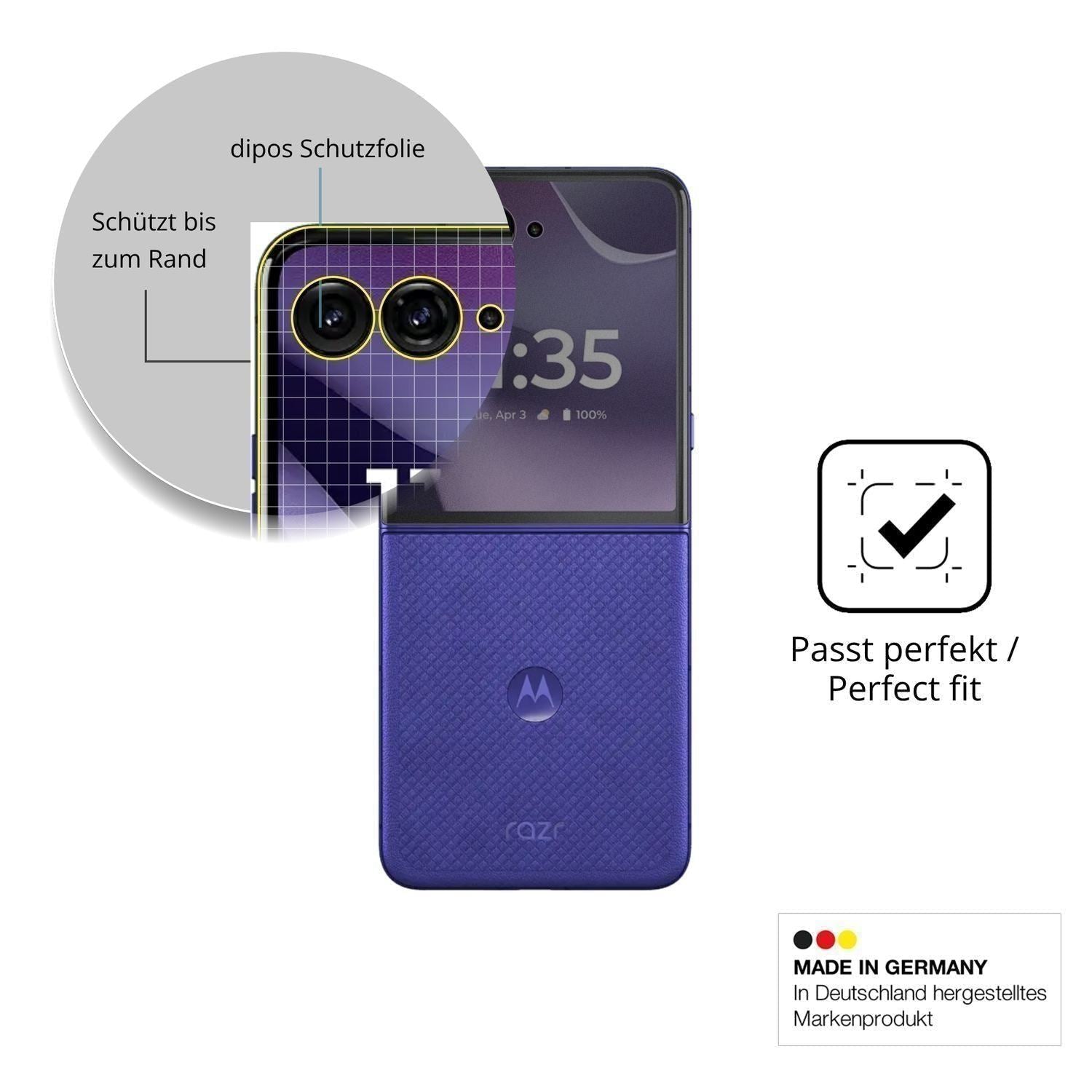 Full Cover Privacy Blickschutzfolie für Motorola R (4)