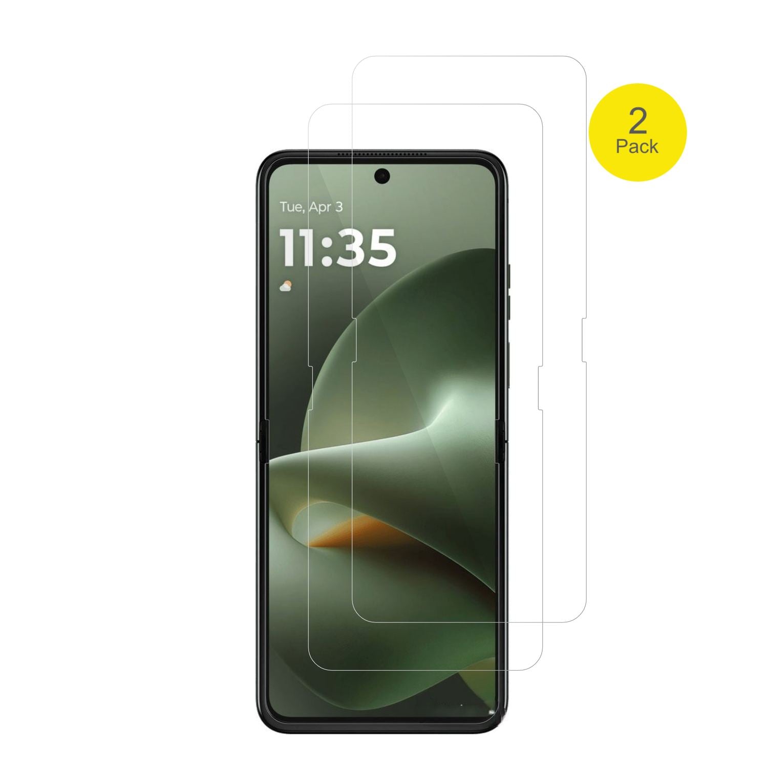 2x 3D Full Cover Schutzfolie für Motorola Razr 70  (2)