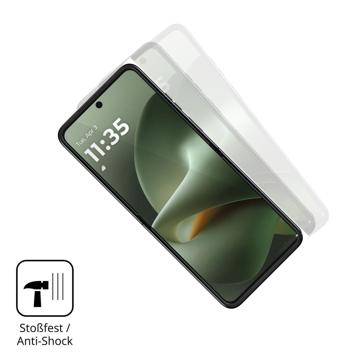 2x 3D Full Cover Schutzfolie für Motorola Razr 70  (4)
