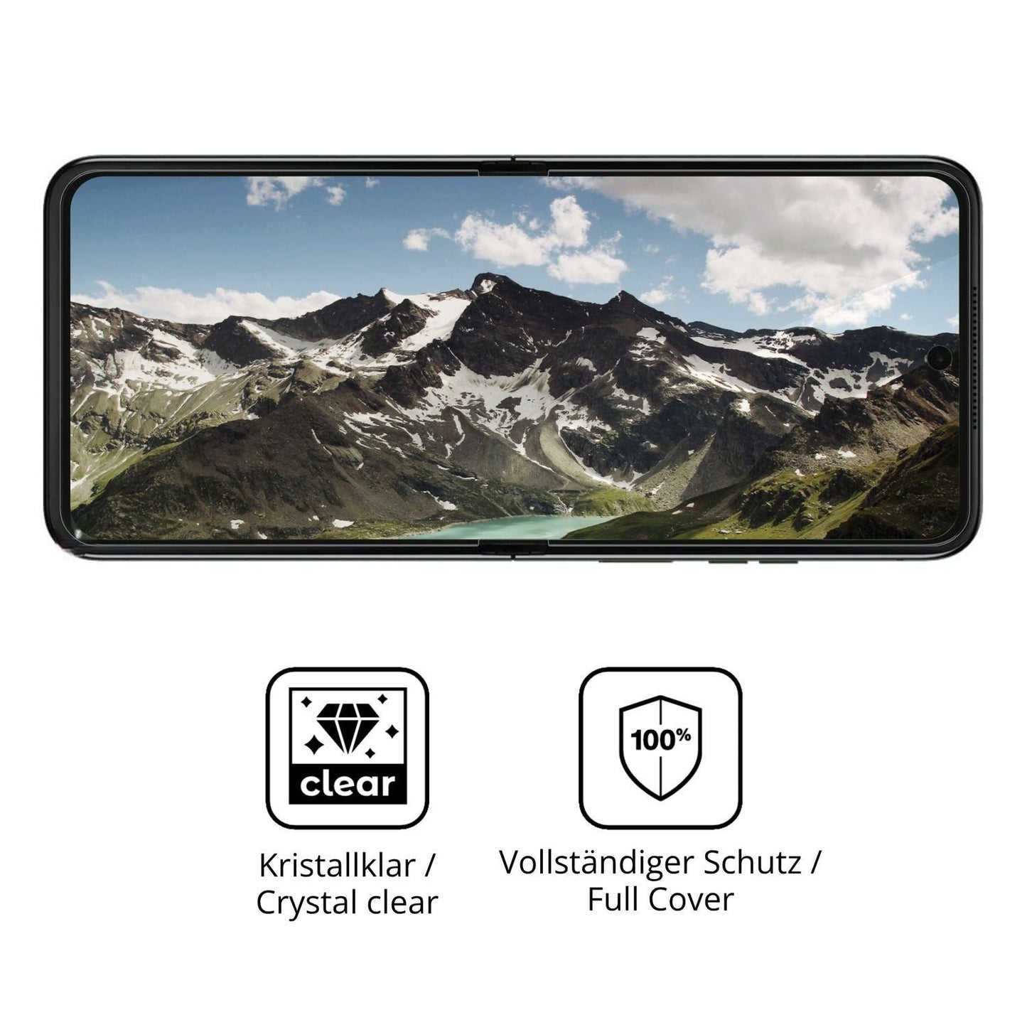 2x 3D Full Cover Schutzfolie für Motorola Razr 70  (5)