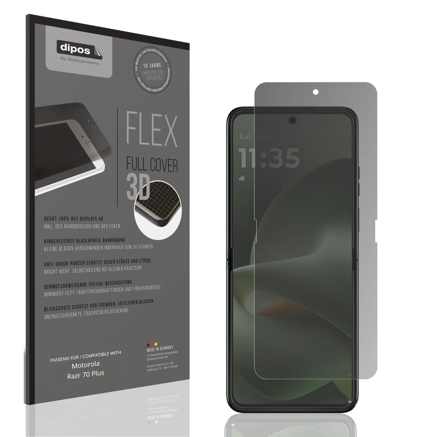 Full Cover Privacy Blickschutzfolie für Motorola R (1)