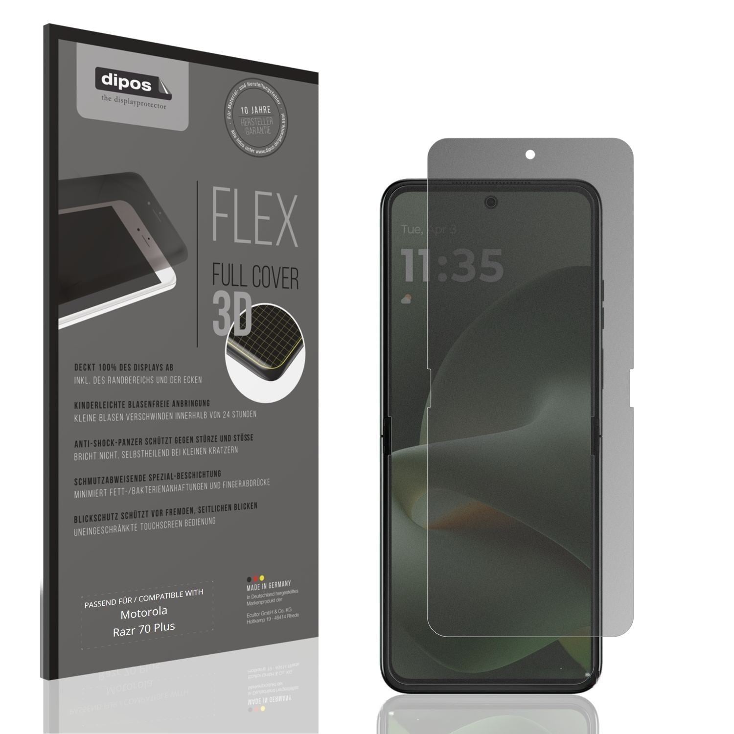 Full Cover Privacy Blickschutzfolie für Motorola R (1)