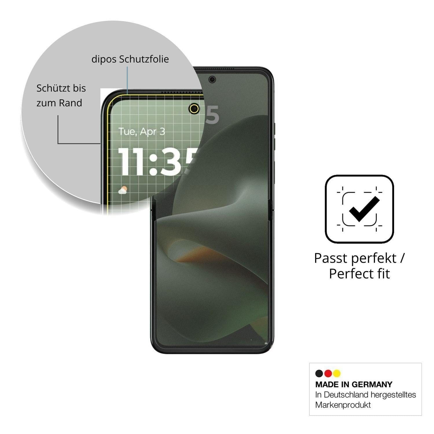Full Cover Privacy Blickschutzfolie für Motorola R (4)