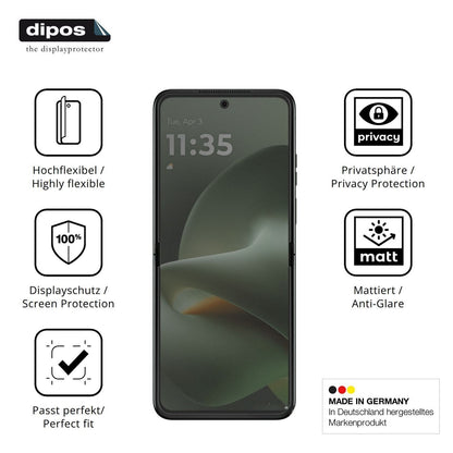 Full Cover Privacy Blickschutzfolie für Motorola R (5)