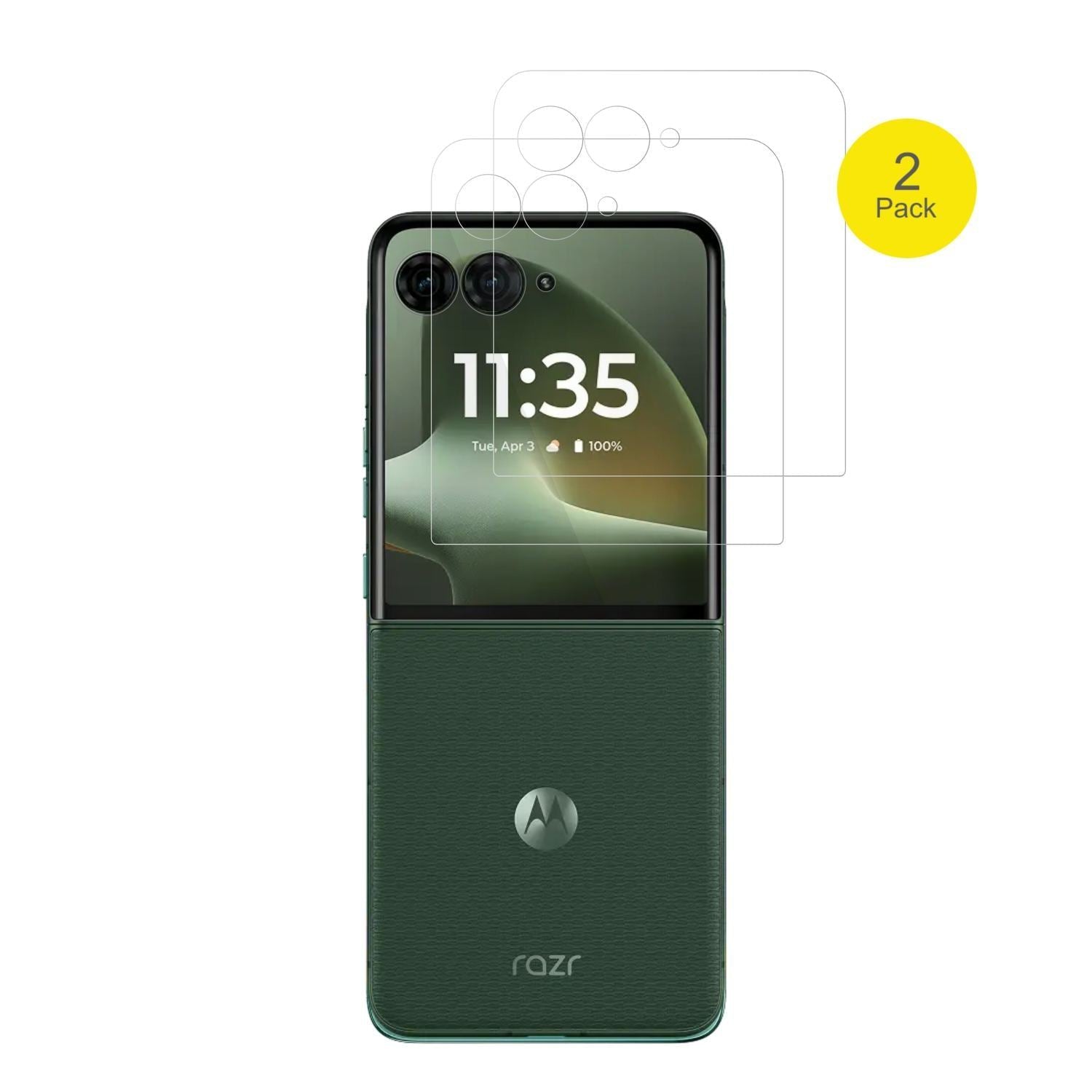 2x 3D Full Cover Schutzfolie für Motorola Razr 70  (2)