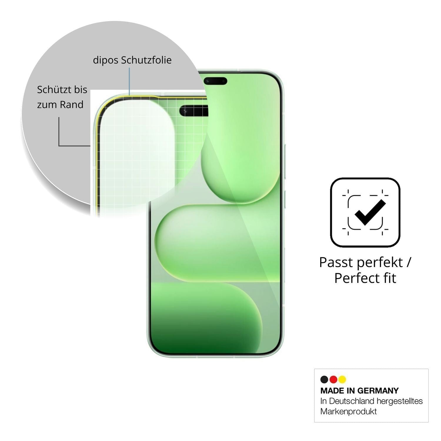 2x 3D Full Cover Schutzfolie für Honor 600e (6)