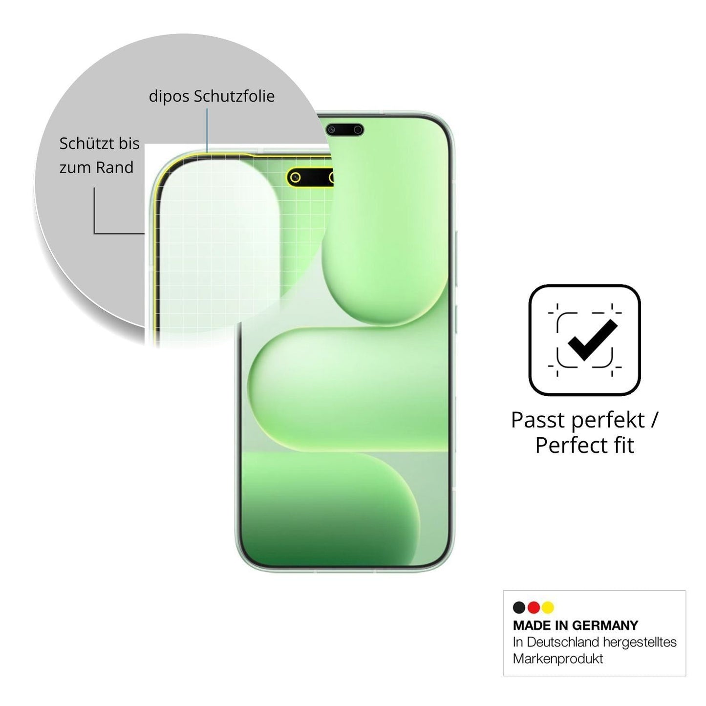 2x Full Cover Schutzfolie matt für Honor 600e (6)