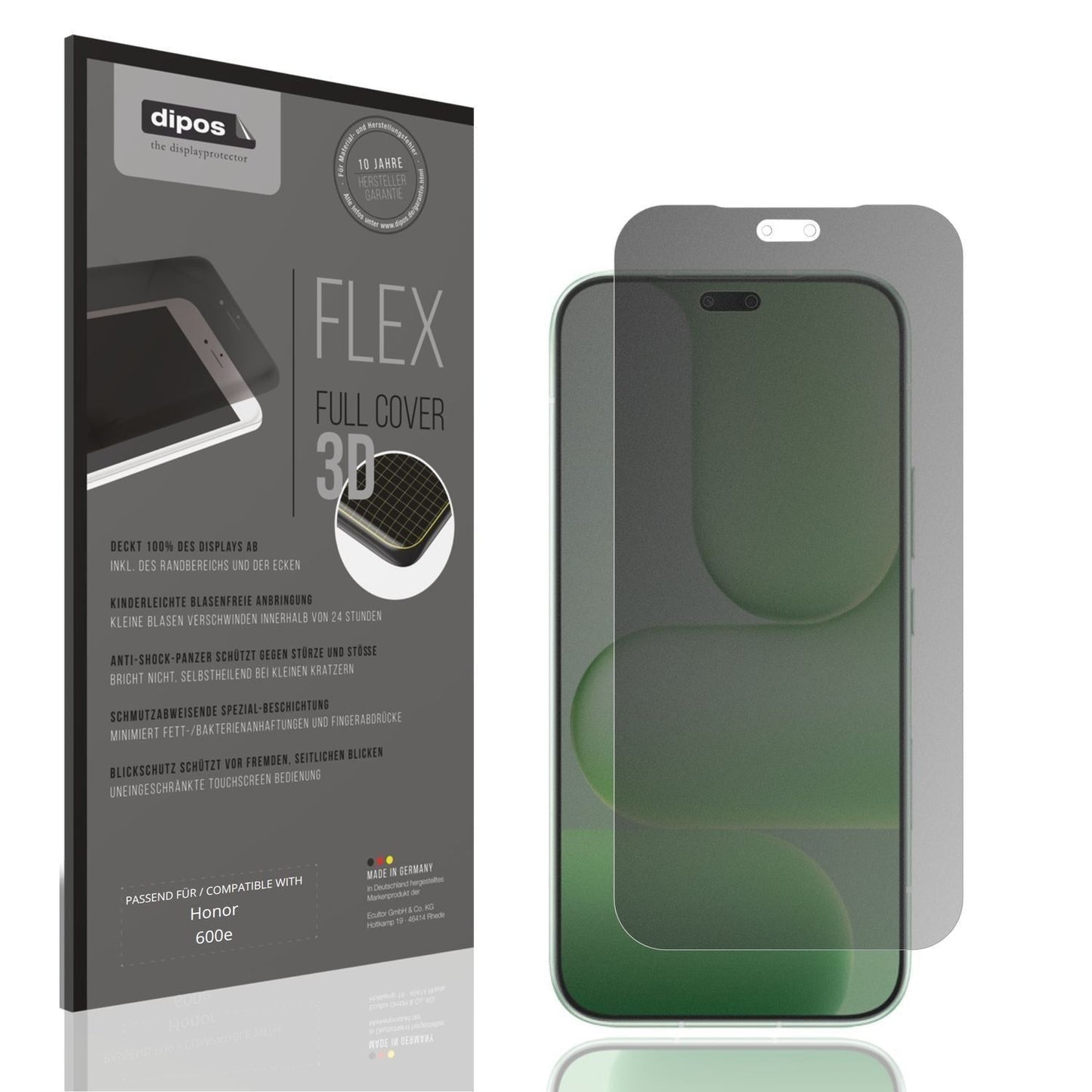 Full Cover Privacy Blickschutzfolie für Honor 600e (1)