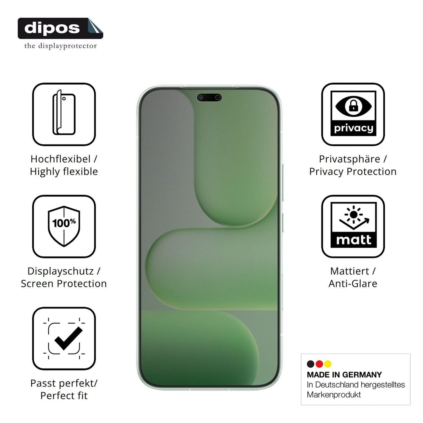 Full Cover Privacy Blickschutzfolie für Honor 600e (5)