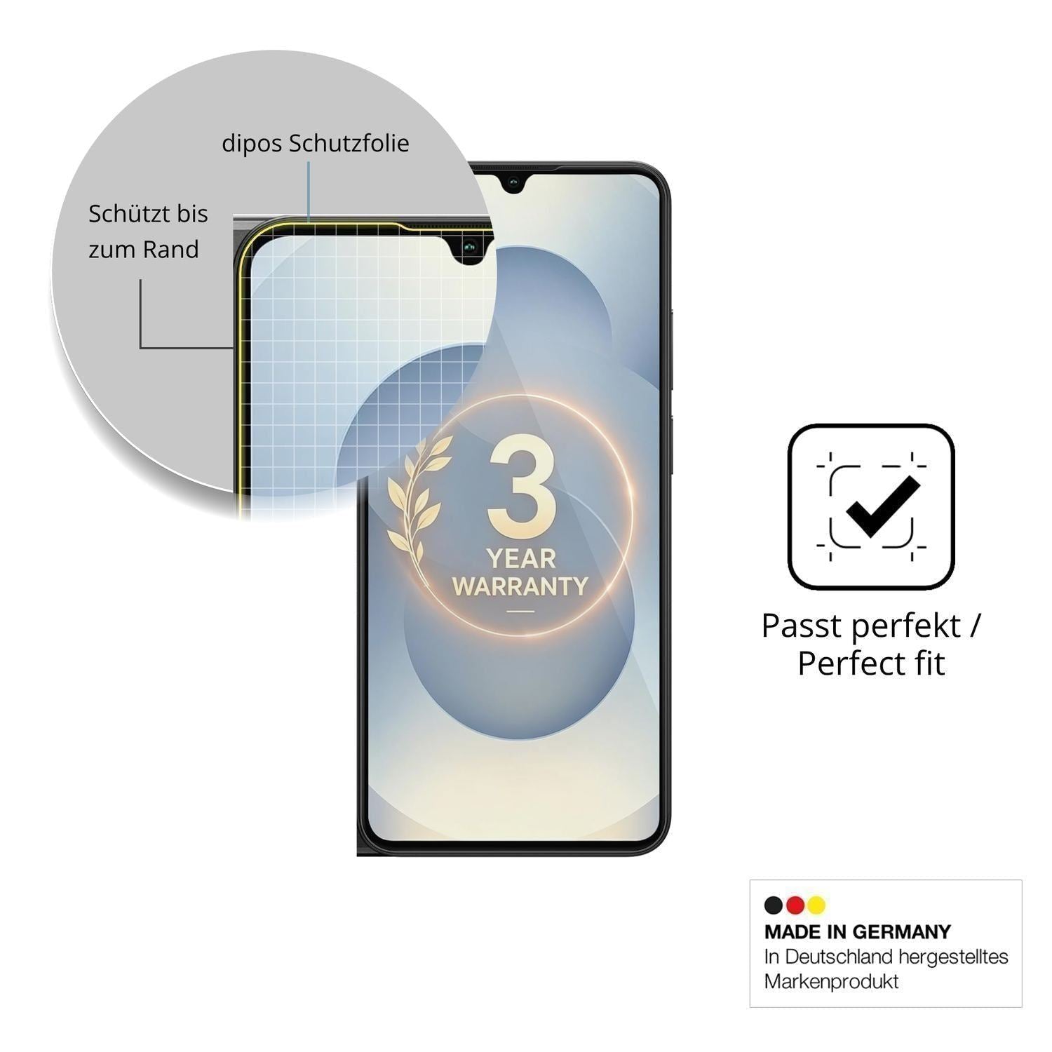 2x 3D Full Cover Schutzfolie für Blackview Wave 10 (6)