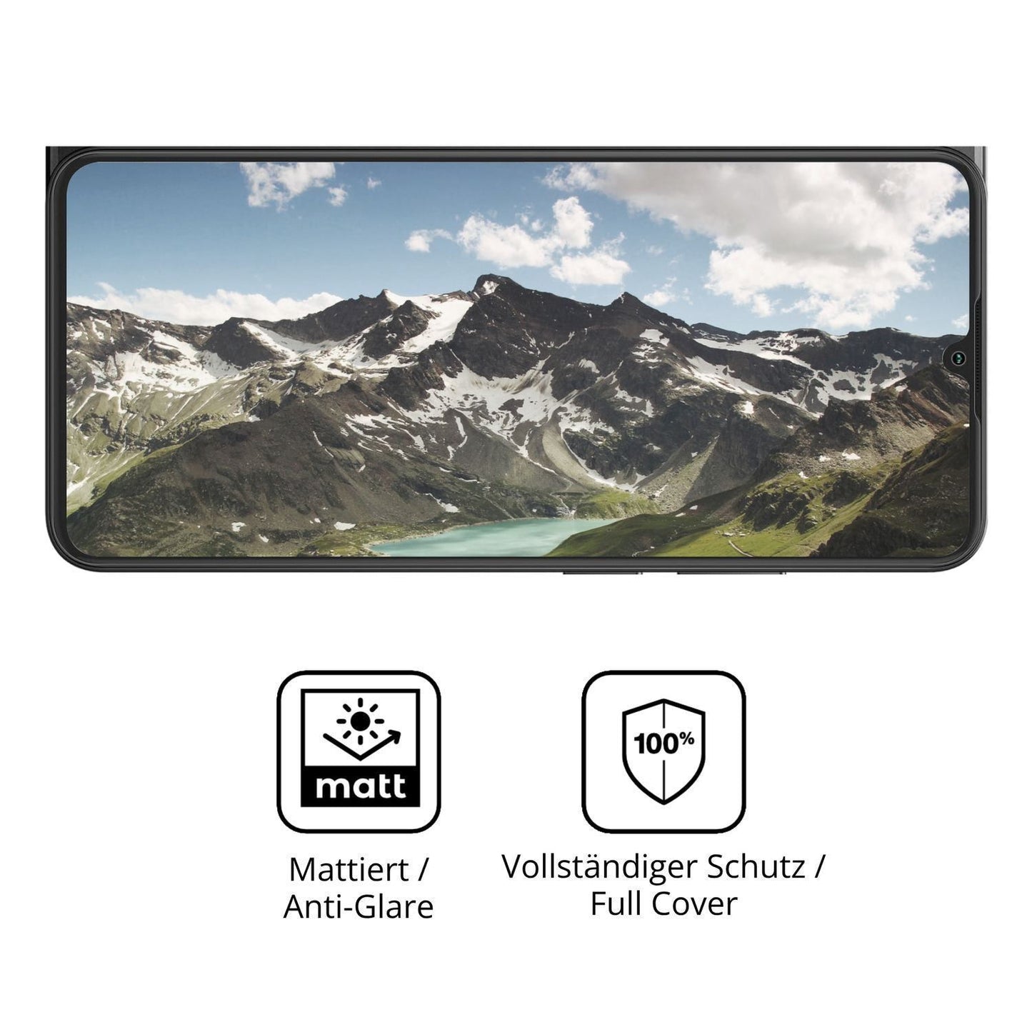 2x Full Cover Schutzfolie matt für Blackview Wave  (5)
