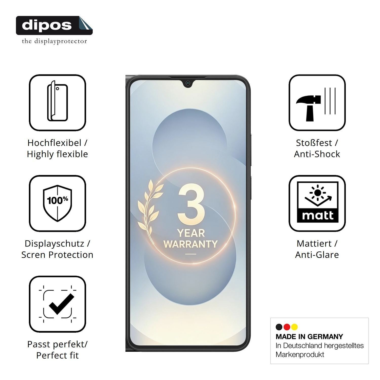 2x Full Cover Schutzfolie matt für Blackview Wave  (7)