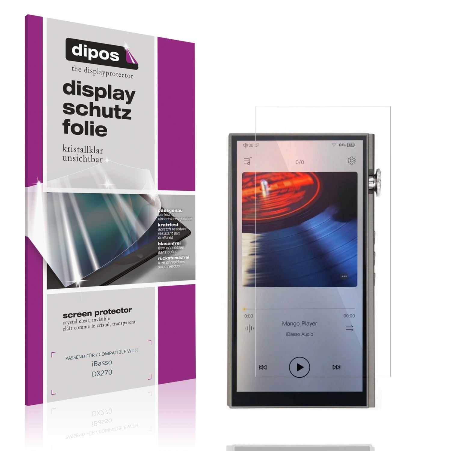 4x Schutzfolie klar für iBasso DX270 Display-Schut (1)
