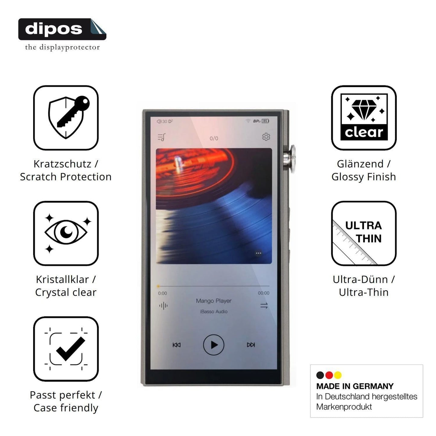 4x Schutzfolie klar für iBasso DX270 Display-Schut (7)
