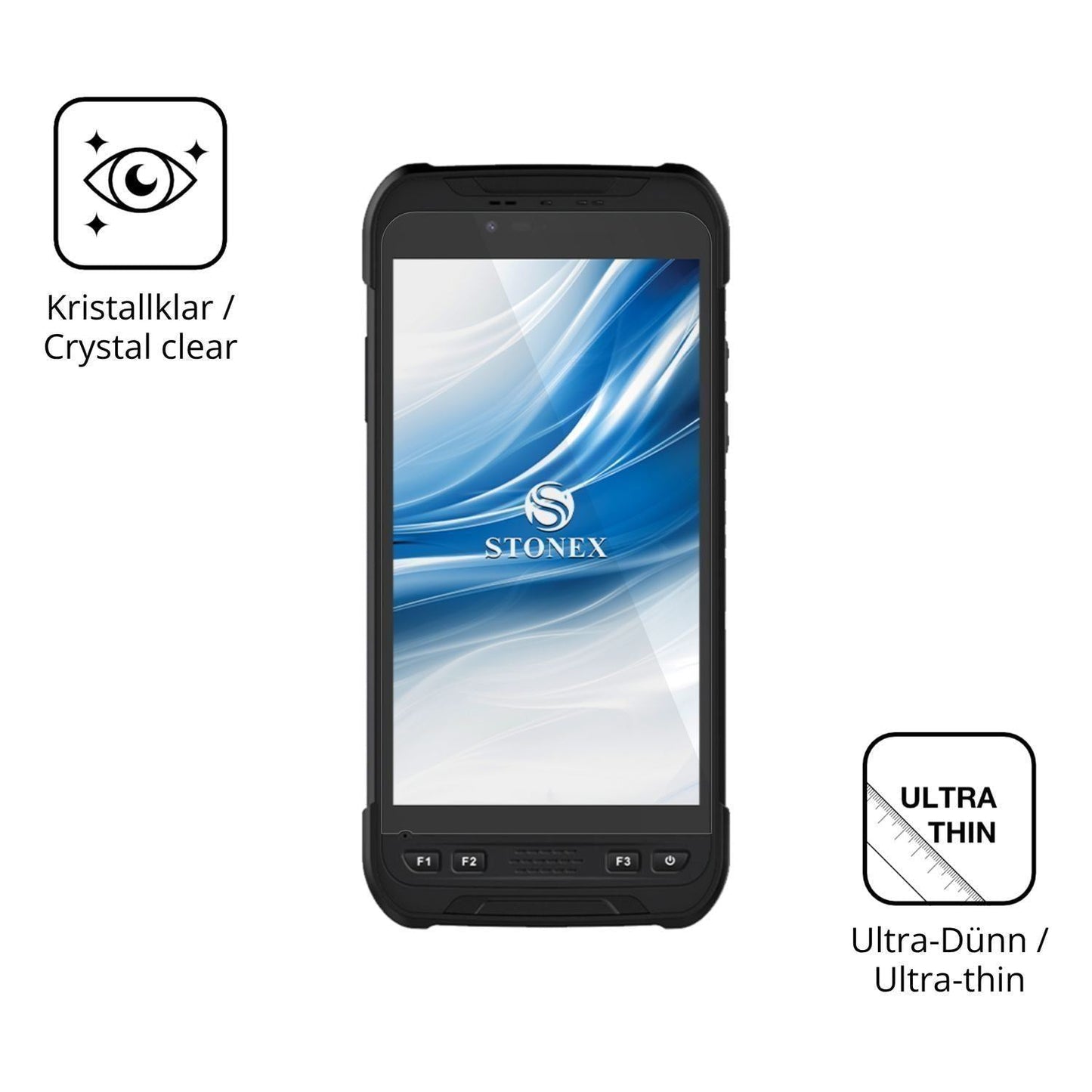 4x Schutzfolie klar für Stonex S60 Display-Schutzf (5)
