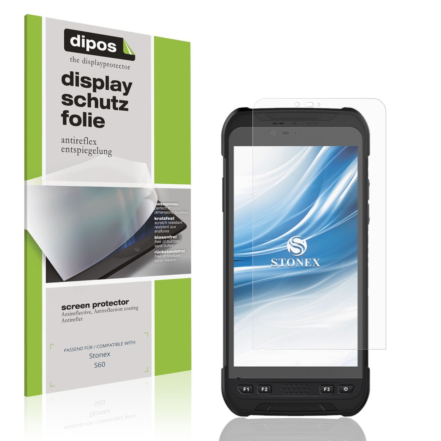 4x Schutzfolie matt für Stonex S60 Display-Schutzf (1)