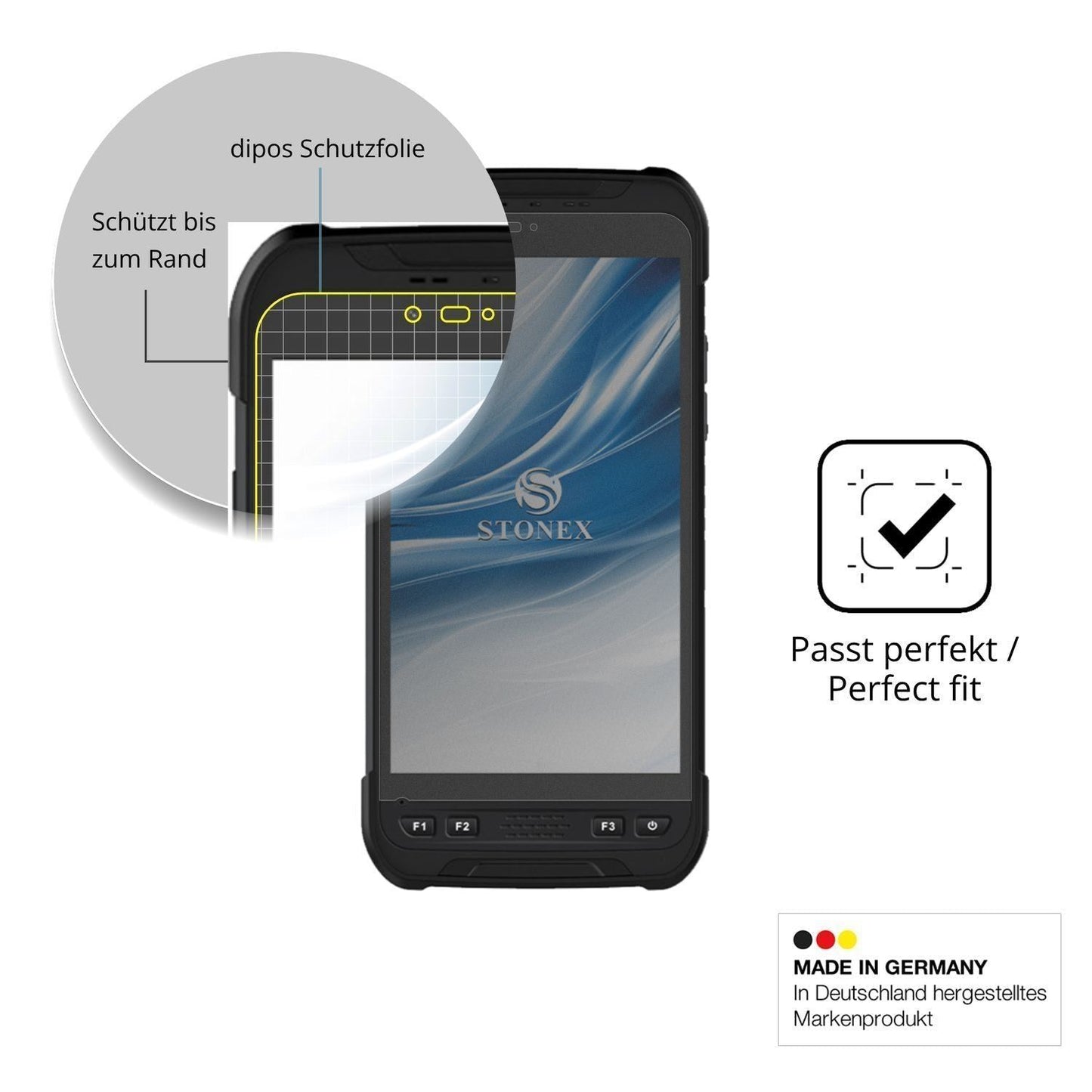 Blickschutzfolie für Stonex S60 matt Schutzfolie P (4)