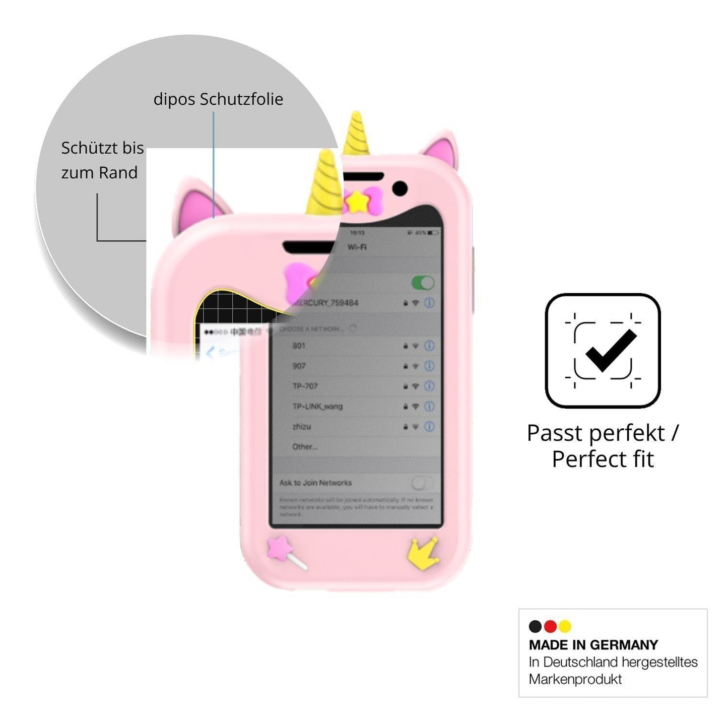 Blickschutzfolie für BLKE S Unicorn 18-Pro matt Sc (4)