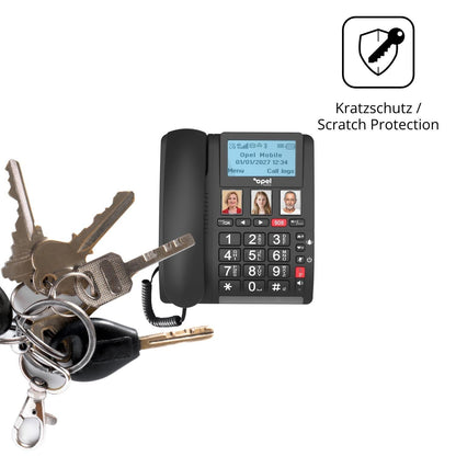 4x Schutzfolie klar für Opel Mobile Home Phone 2 D (4)