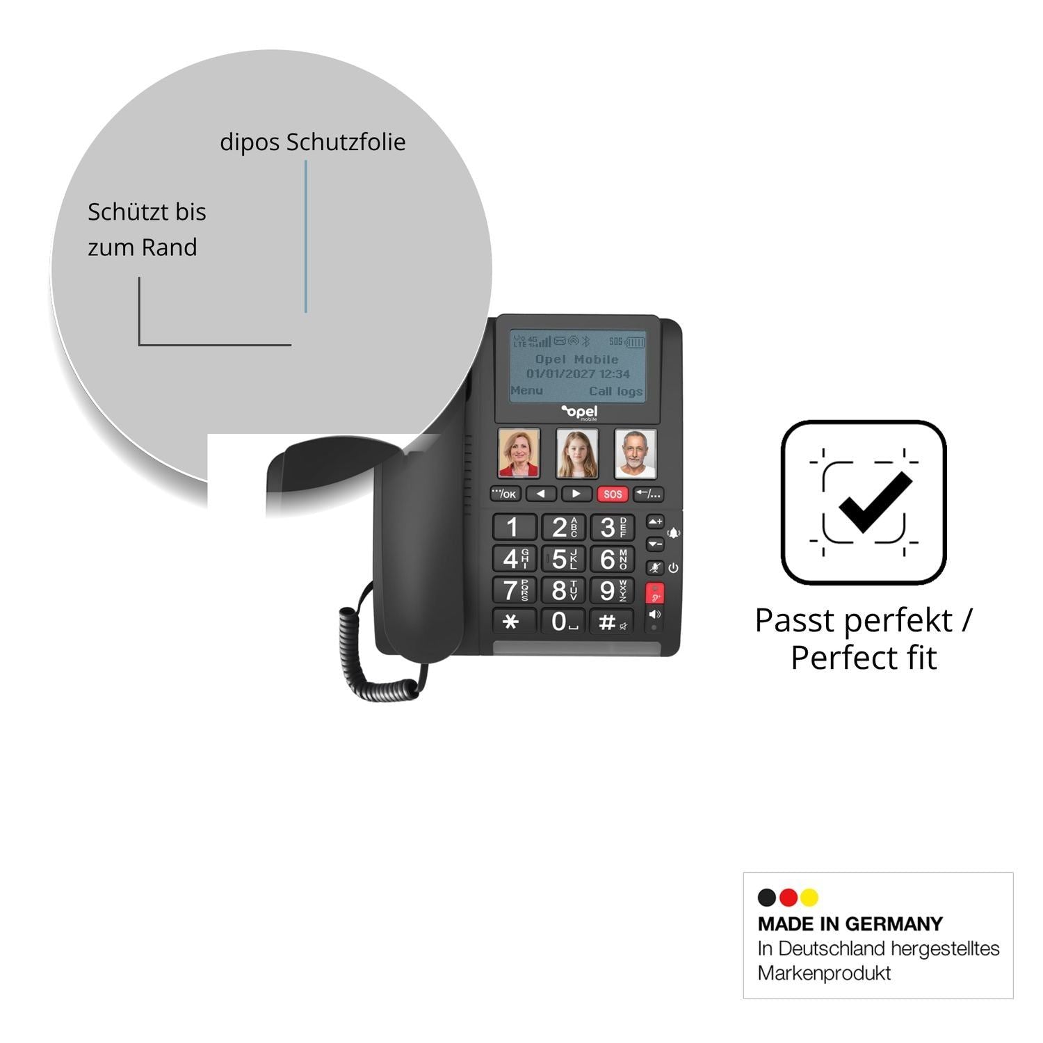 Blickschutzfolie für Opel Mobile Home Phone 2 matt (4)