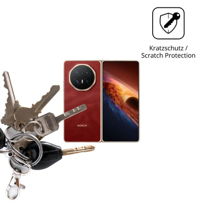 4x Schutzfolie klar für Honor Magic V6 Aussenseite (4)