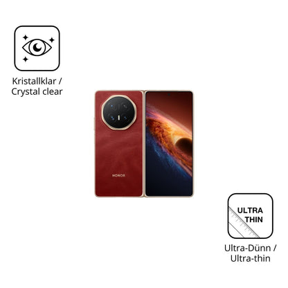4x Schutzfolie klar für Honor Magic V6 Aussenseite (5)