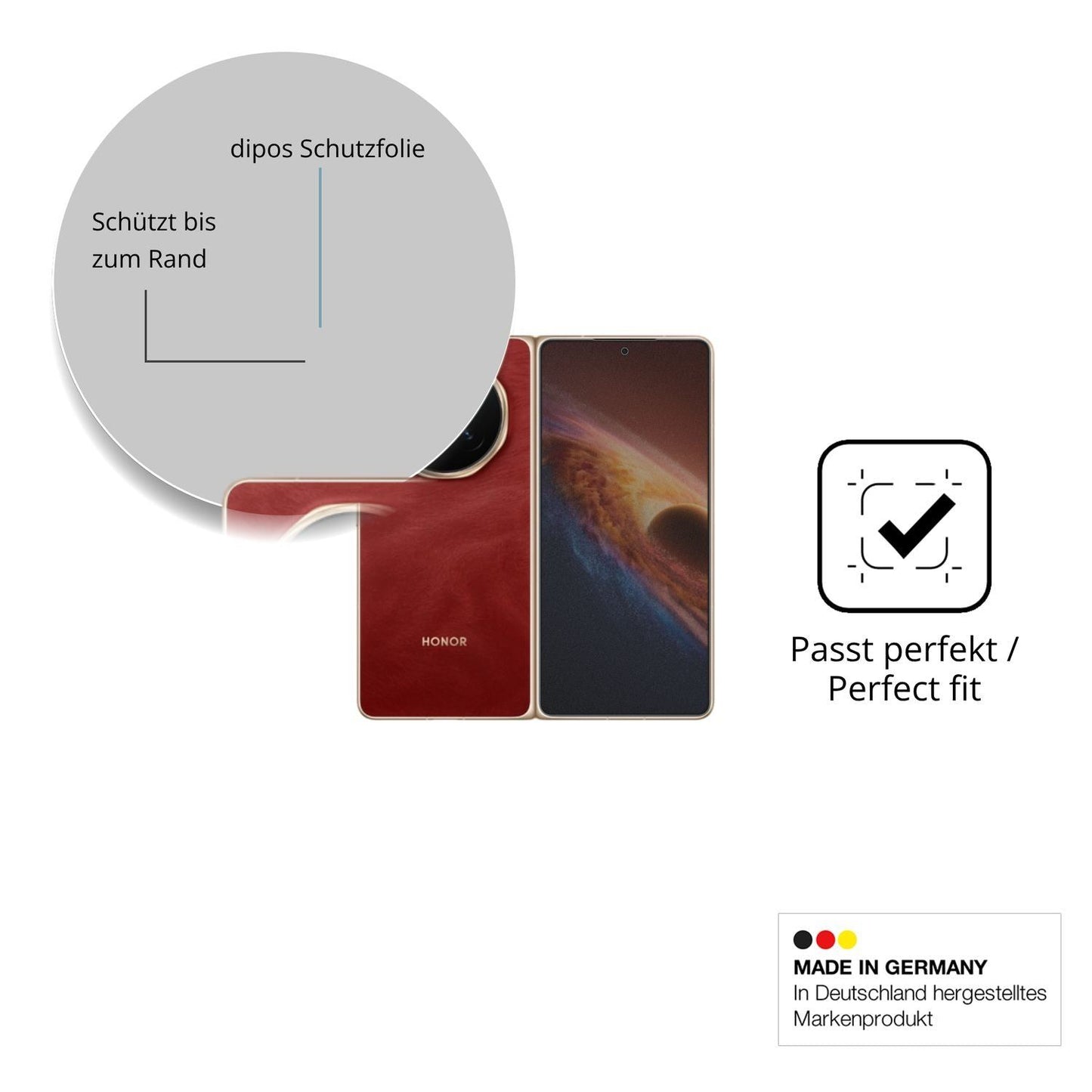 Blickschutzfolie für Honor Magic V6 Aussenseite ma (4)